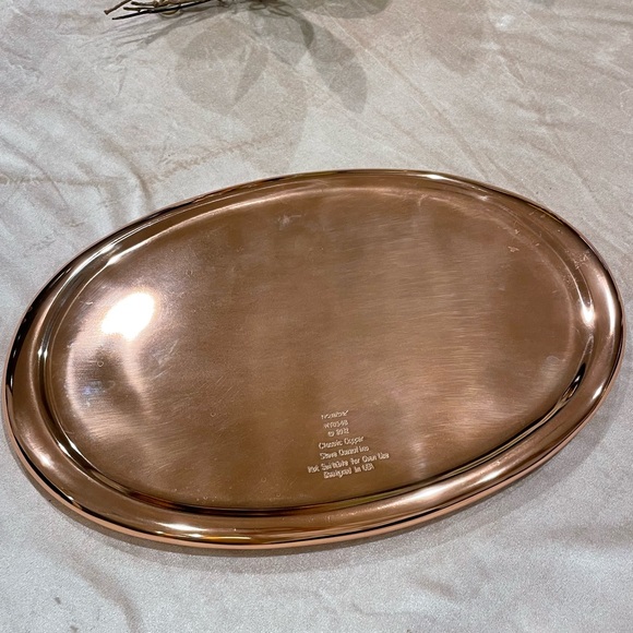 Nambe - Classic Copper collection 
17” oval platter - Picture 6 of 7